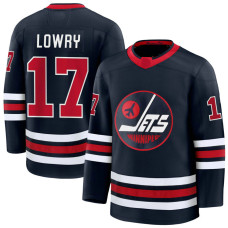 17 Adam Lowry Winnipeg Jets Alternate Premium Navy Jersey