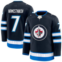 7 Vladislav Namestnikov Winnipeg Jets Home Premium Navy Jersey