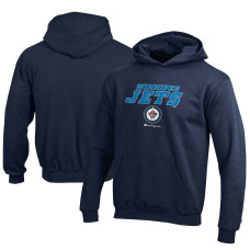 Winnipeg Jets Champion Youth Eco Powerblend Pullover Hoodie - Navy