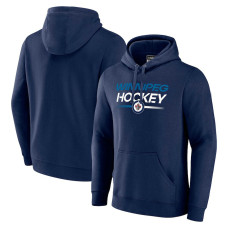 Winnipeg Jets Fanatics Branded Authentic Pro Pullover Hoodie - Navy