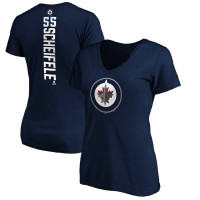 Mark Scheifele Winnipeg Jets Women's Playmaker V-Neck T-Shirt - Navy