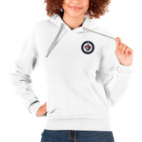 Winnipeg Jets Antigua Women's Victory Pullover Hoodie - White