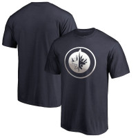 Winnipeg Jets Gradient Logo T-Shirt - Navy