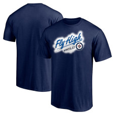 Winnipeg Jets Hometown Collection Push Ahead T-Shirt - Navy