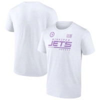 Winnipeg Jets Hockey Fights Cancer T-Shirt - White
