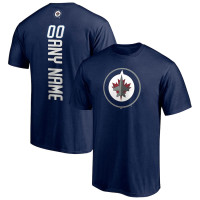 Winnipeg Jets Personalized Playmaker Name &amp; Number T-Shirt - Navy