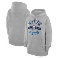 Winnipeg Jets G-III 4Her by Carl Banks Women's City Graphic Fleece Pullover Hoodie - Heather Gray