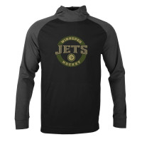 Winnipeg Jets Levelwear Uproar Farm Team Pullover Hoodie - Black/Charcoal