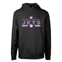 Winnipeg Jets Levelwear Youth Hockey Fights Cancer Podium Fleece Pullover Hoodie - Black