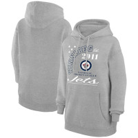 Winnipeg Jets Starter Arch City Team Graphic Fleece Pullover Hoodie - Heather Gray