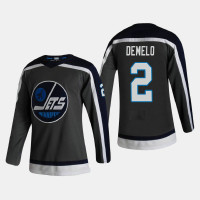 Men's Winnipeg Jets Dylan DeMelo #2 2021 Season Reverse Retro Authentic Gray Jersey