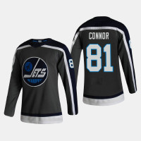 Men's Winnipeg Jets Kyle Connor #81 2021 Season Reverse Retro Authentic Gray Jersey