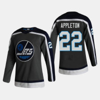 Men's Winnipeg Jets Mason Appleton #22 2021 Season Reverse Retro Authentic Pro Special Edition Gray Jersey