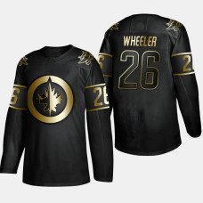 Men's Winnipeg Jets Blake Wheeler #26 2019 NHL Golden Edition Black Authentic Player Jersey