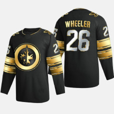 Men Winnipeg Jets Blake Wheeler #26 2020-21 Golden Edition Limited Authentic Jersey - Black