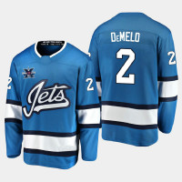 Winnipeg Jets #2 Dylan DeMelo 2020-21 10th Anniversary Alternate Honor Dale Hawerchuk Navy Jersey