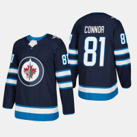 Winnipeg Jets #81 Kyle Connor Home Navy Jersey
