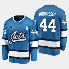 Winnipeg Jets #44 Josh Morrissey 2020-21 10th Anniversary Alternate Honor Dale Hawerchuk Navy Jersey