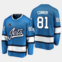 Winnipeg Jets #81 Kyle Connor 2020-21 10th Anniversary Alternate Honor Dale Hawerchuk Navy Jersey