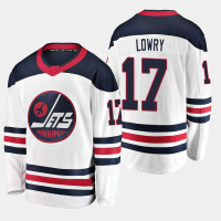 Men's Winnipeg Jets Adam Lowry #17 White Breakaway Player Heritage Jersey