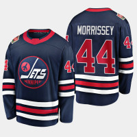 Men's Jets Josh Morrissey #44 Navy 2019 Heritage Classic Breakaway Player Jersey