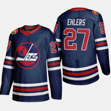 Men's Winnipeg Jets Nikolaj Ehlers #27 2019 Heritage Classic WHA Navy Jersey