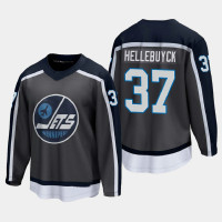 Men's Winnipeg Jets Connor Hellebuyck #37 Special Edition 2021 Gray Jersey