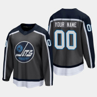 Men's Winnipeg Jets Custom #00 Special Edition 2021 Gray Jersey