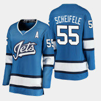 Winnipeg Jets Mark Scheifele #55 2018-19 Blue Breakaway Alternate Jersey