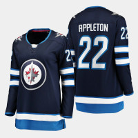 Winnipeg Jets Mason Appleton #22 Navy Home Breakaway Player Jersey Women