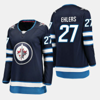 Women's Winnipeg Jets #27 Nikolaj Ehlers Home Breakaway Player Navy Jersey