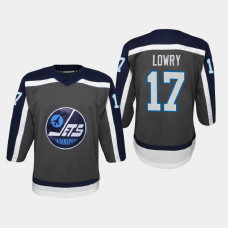 Youth Winnipeg Jets Adam Lowry #17 Reverse Retro Replica 2020-21 Jersey Gray Youth Winnipeg Jets Adam Lowry #17 Reverse Retro Replica 2020-21 Jersey Gray