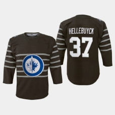 Youth Jets Connor Hellebuyck #37 2020 All-Star Game Premier Player Jersey Gray Youth Jets Connor Hellebuyck #37 2020 All-Star Game Premier Player Jersey Gray