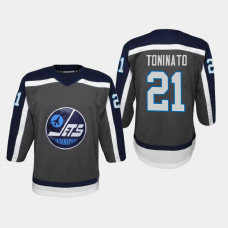 Youth Winnipeg Jets Dominic Toninato #21 Reverse Retro Replica 2020-21 Jersey Gray Youth Winnipeg Jets Dominic Toninato #21 Reverse Retro Replica 2020-21 Jersey Gray