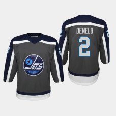Youth Winnipeg Jets Dylan DeMelo #2 Reverse Retro Replica 2020-21 Jersey Gray