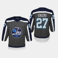 Youth Winnipeg Jets Nikolaj Ehlers #27 Reverse Retro Replica 2020-21 Jersey Gray