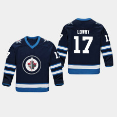 Youth Winnipeg Jets Adam Lowry #17 Replica Player Home Navy Jersey Youth Winnipeg Jets Adam Lowry #17 Replica Player Home Navy Jersey
