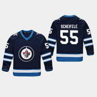 Youth Winnipeg Jets Mark Scheifele #55 Replica Player Home Navy Jersey